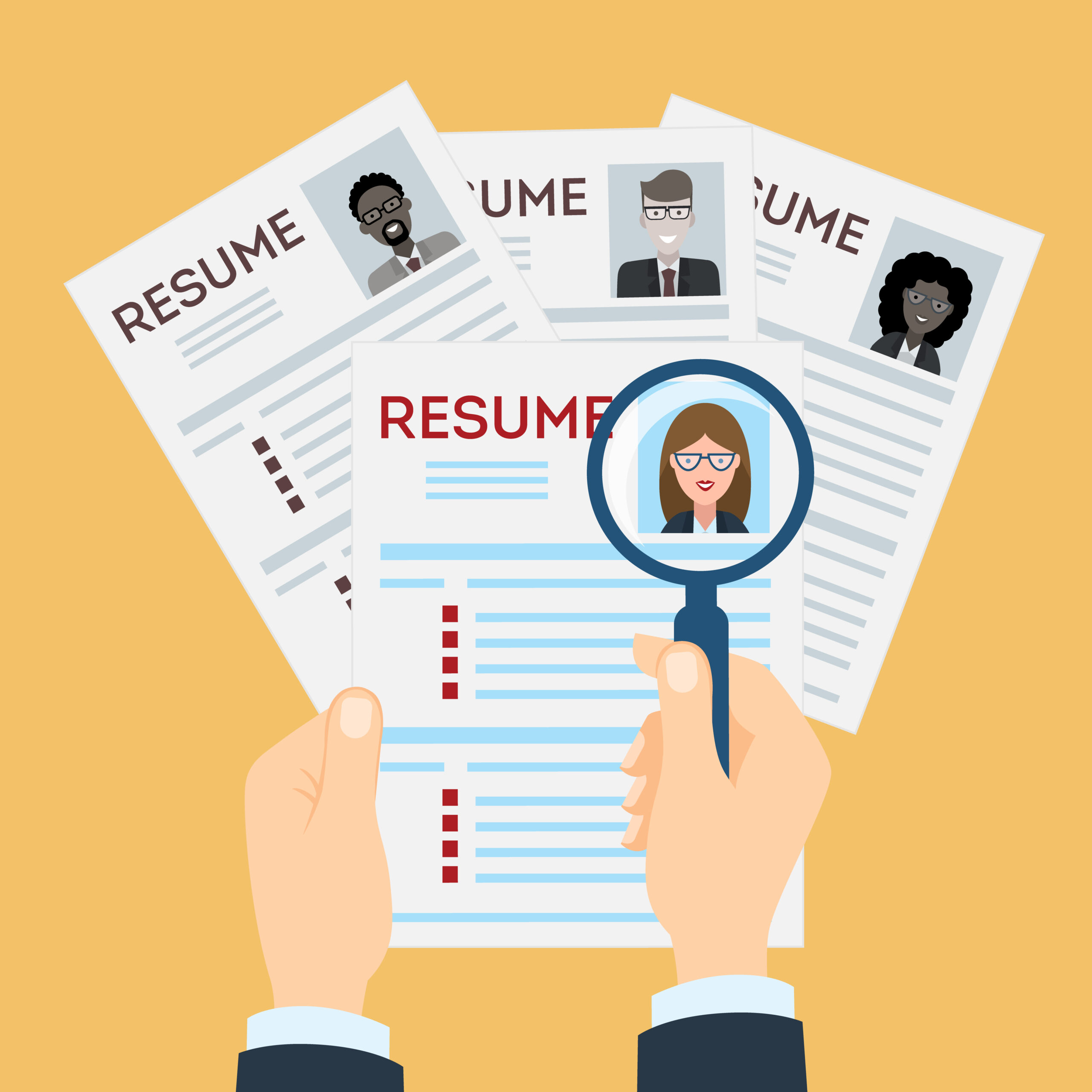 a recruiter checking out resumes retrieved from gen z job boards