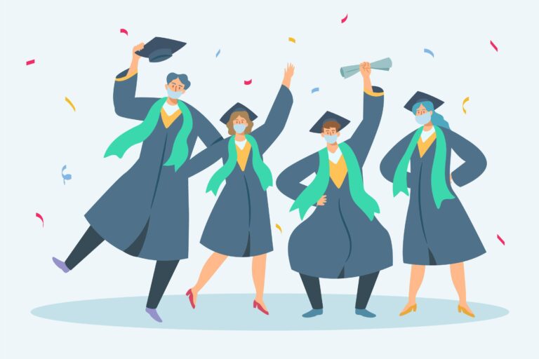 Recruiters' Guide for Capitalizing on the Spring Career Fairs 1 students celebrating their graduation and getting ready to attend spring career fairs