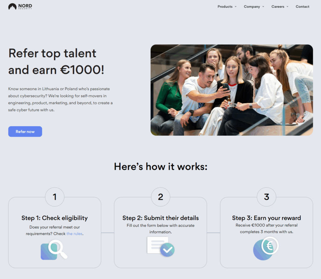 Leveraging External Referral Programs for Modern Recruitment 4 Nord's External Referral Programs