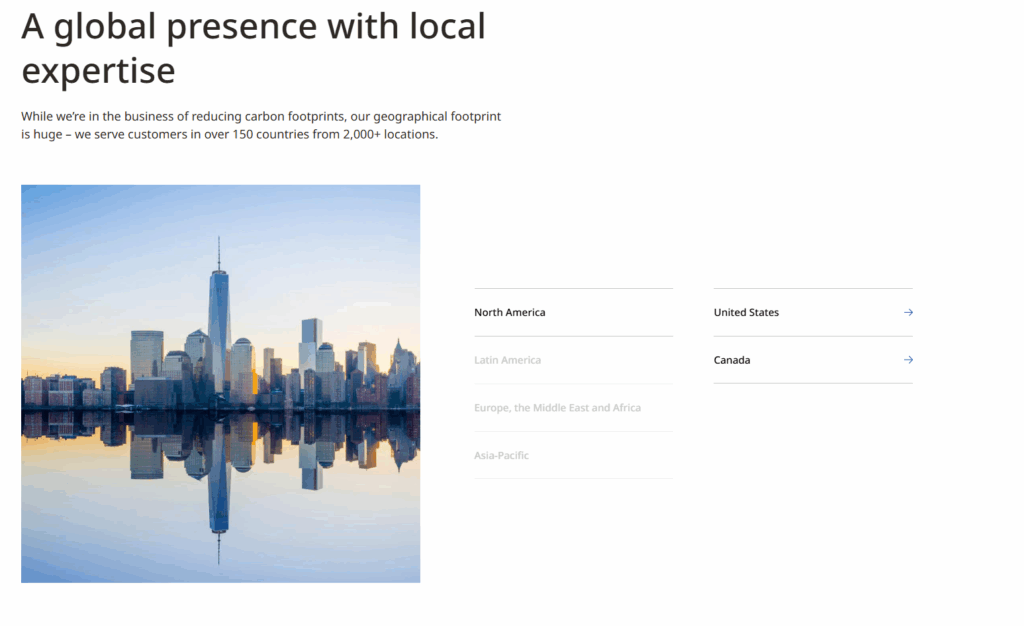 How to Build a High-Converting Career Page 5 Johnson Control's Career Page Location Filter
